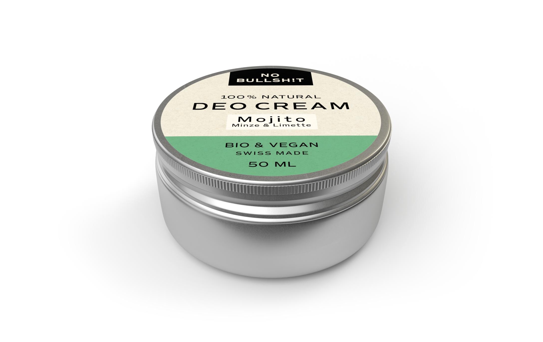 Deo Crème Mojito Minze und Limette 50 mlNatürliches und erfrischendes Deo ohne Aluminiumsalze und künstliche Duft- und Farbstoffe