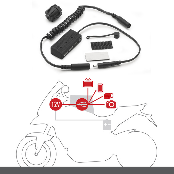 Givi - Chargeur S111 Power HUB Noir