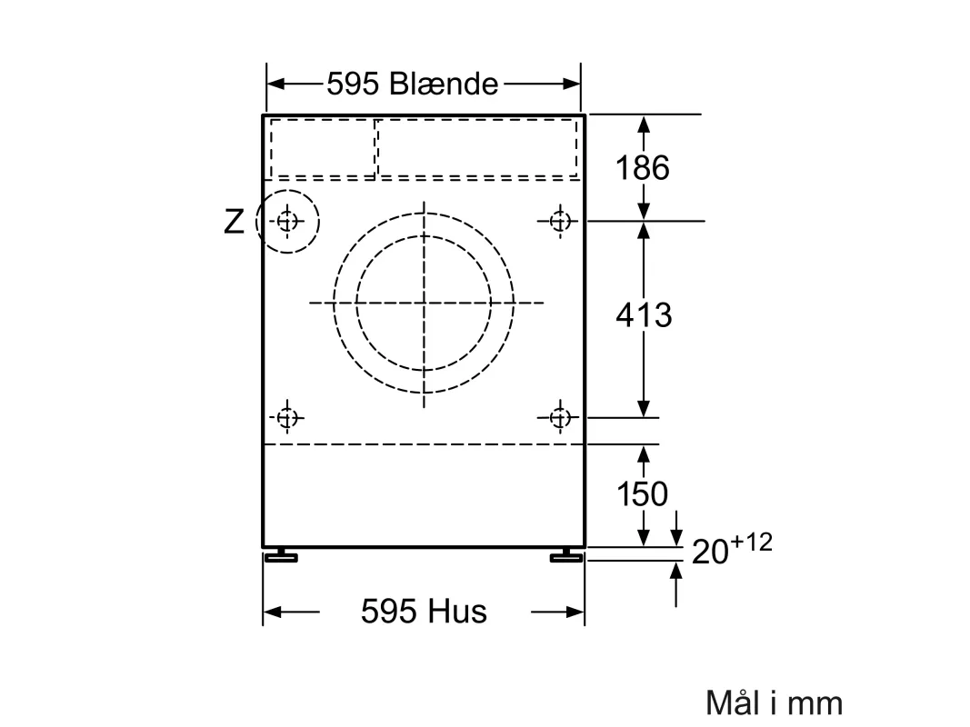 Siemens iQ300 Integreret Vaske-/Tørremaskine