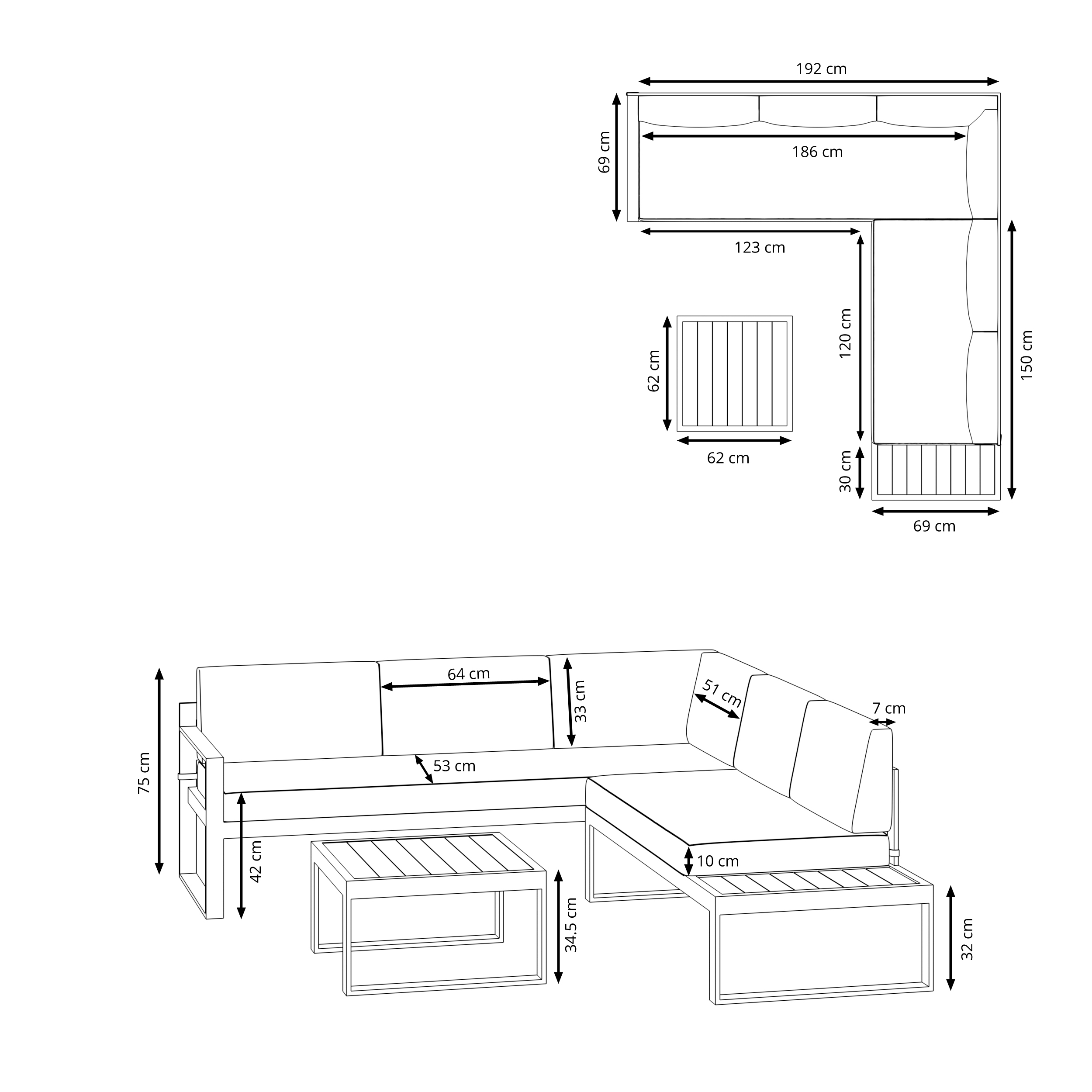 Lounge LILIANA beige