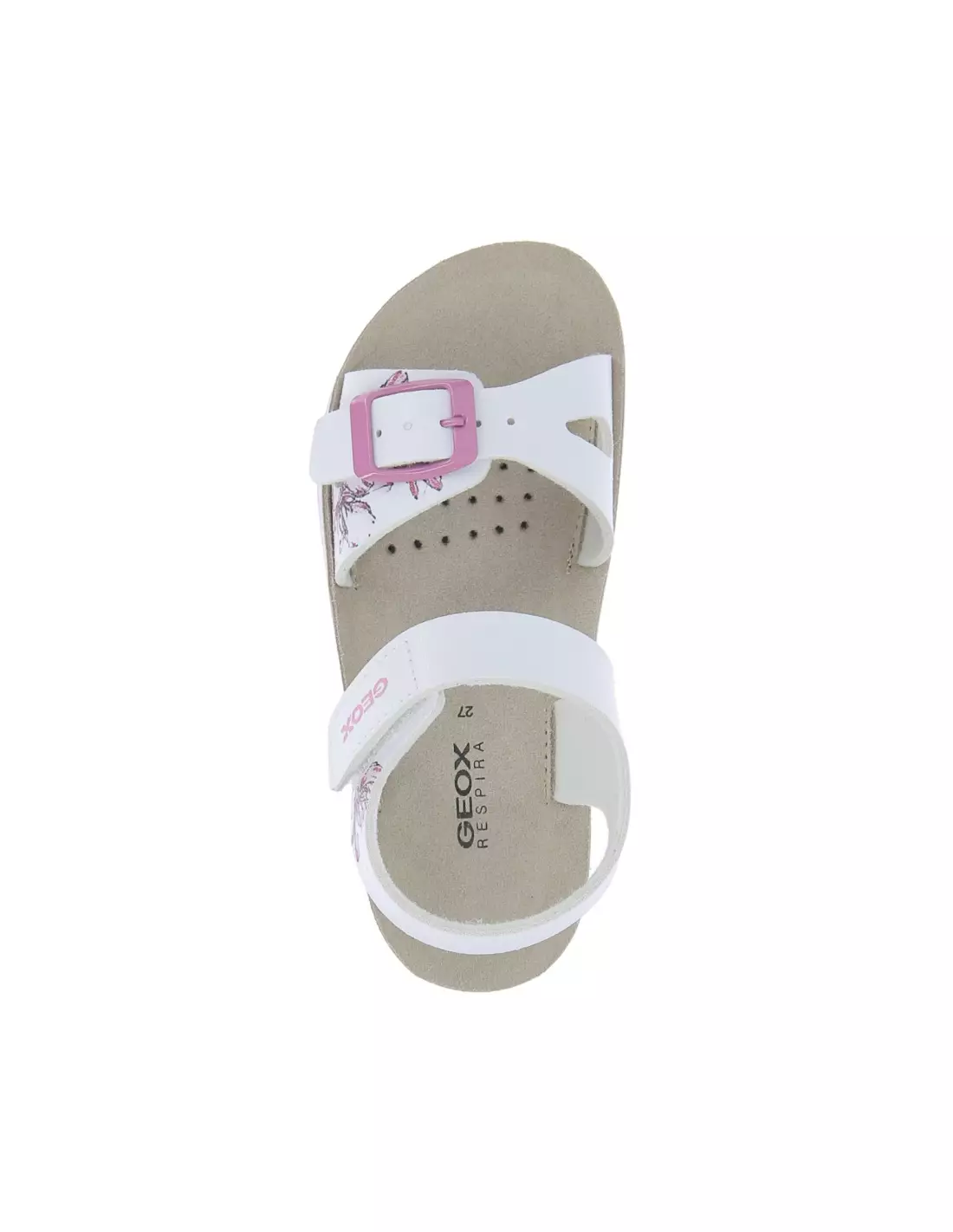 GEOX J15EAB - Sandales & nu-pieds WHITEFUCHSIA