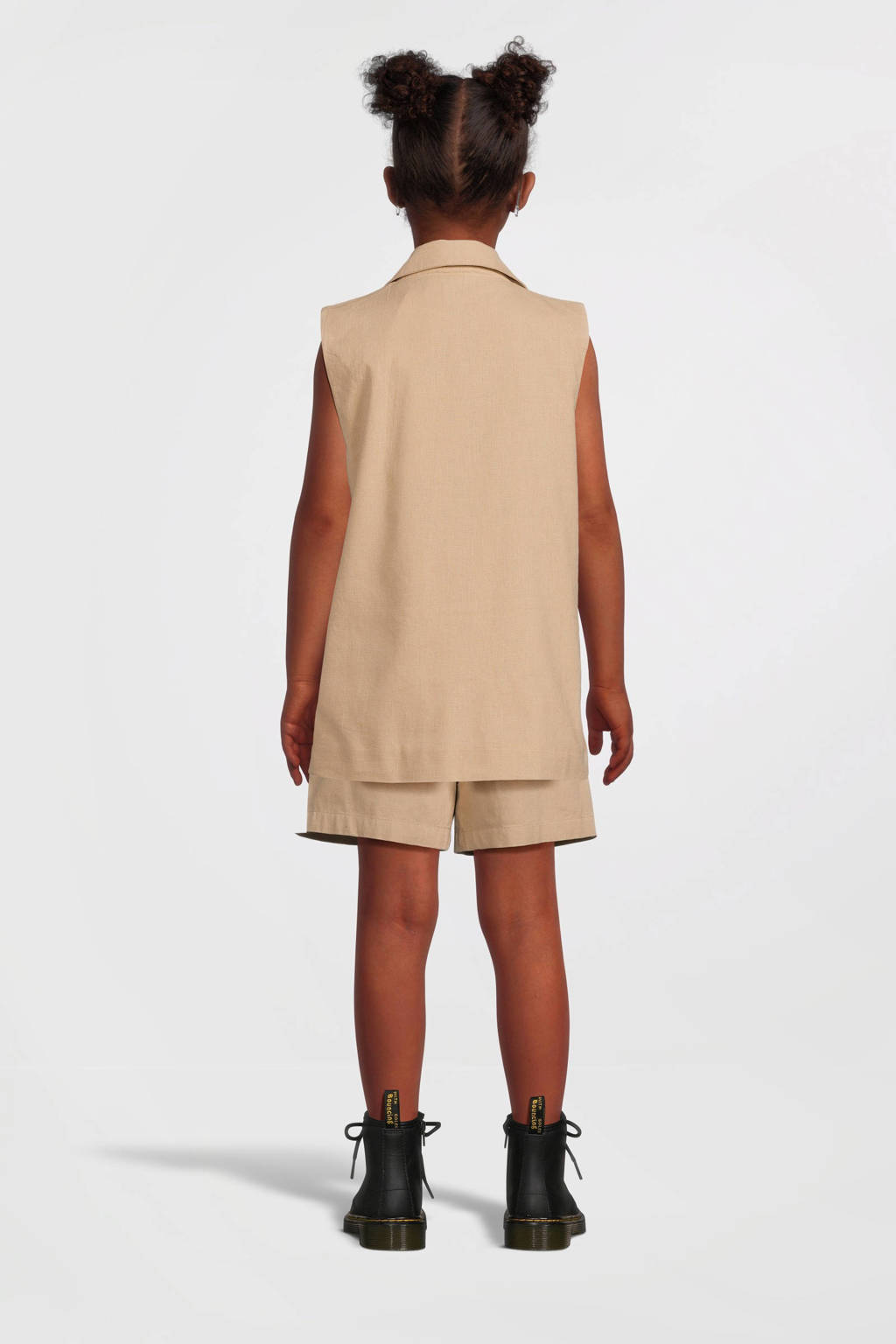 NAME IT casual short NKFFALINNEN zand