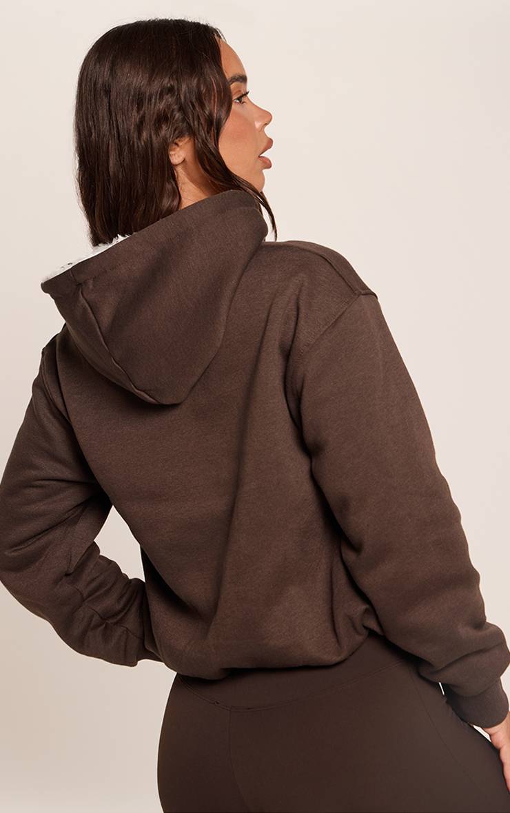 Chocolat Sweat À Casynthétiqueche Zippé Doublé Polaire