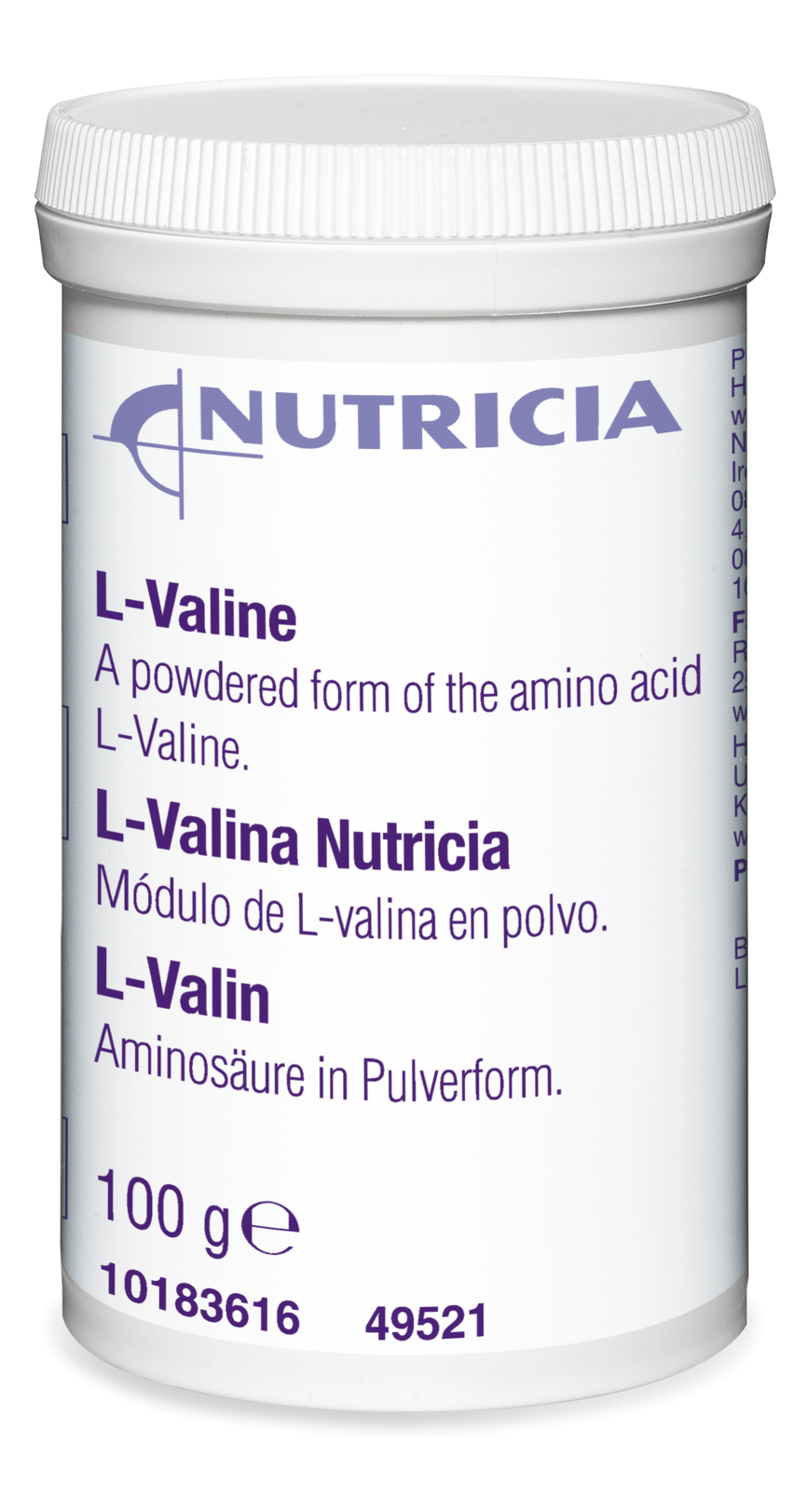 L-Valin ren aminosyre 100 g