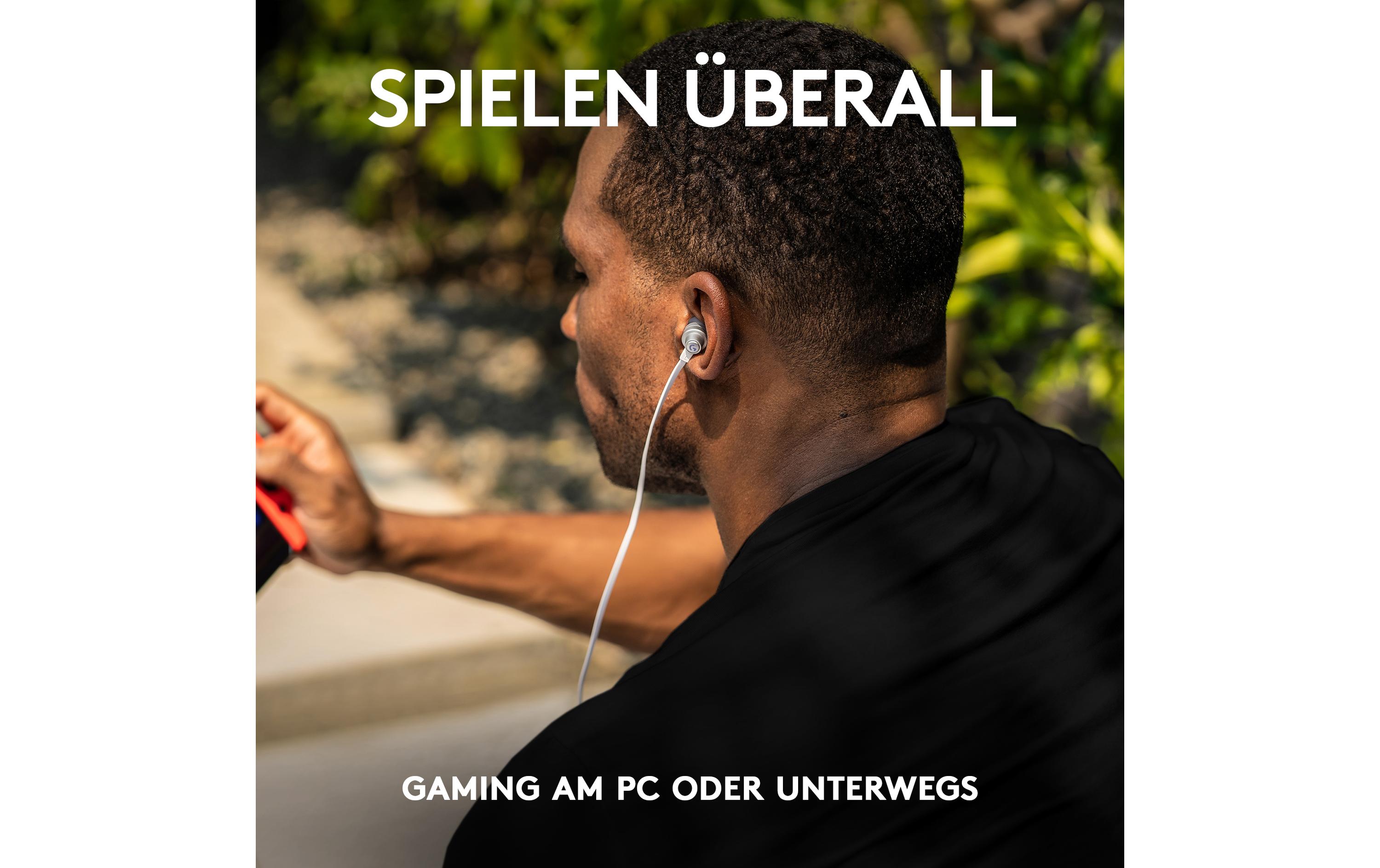 Headset G333 Gaming WeissGaming-Ohrhörer für klare Kommunikation auf PC, Konsolen und Mobilgeräten