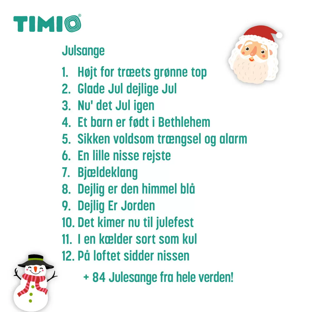 TIMIO Julesange Disc - 1 stk.