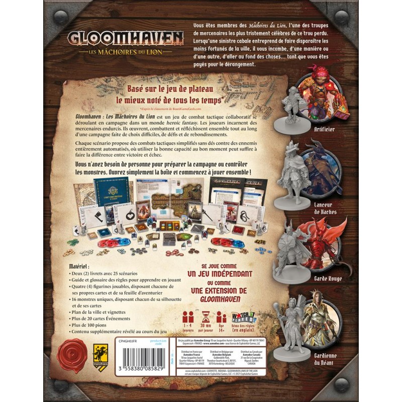 Gloomhaven : les machoires du lion