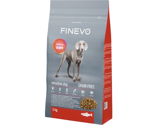FINEVO Sensitive Dog Zalm droog hondenvoer, graanvrij, 3 kg