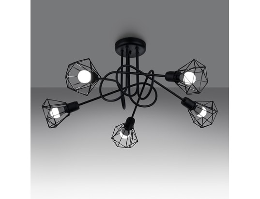 SOLLUX LIGHTING - Lustre artemis 5s noir