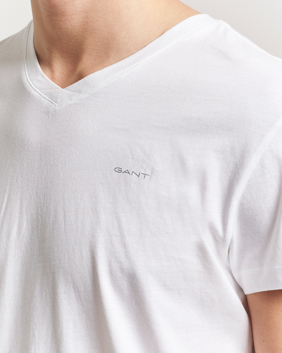 GANT 2-Pack V-Neck T-shirt Navy/White