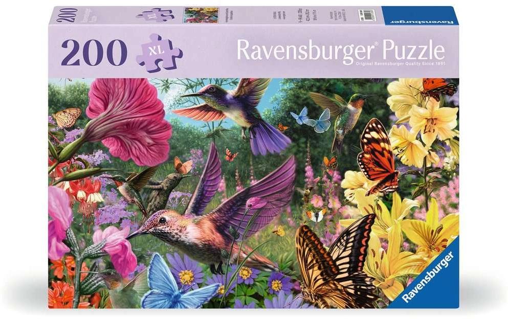Puzzle Hummingbirds and ButterfliesPuzzle-Spiel