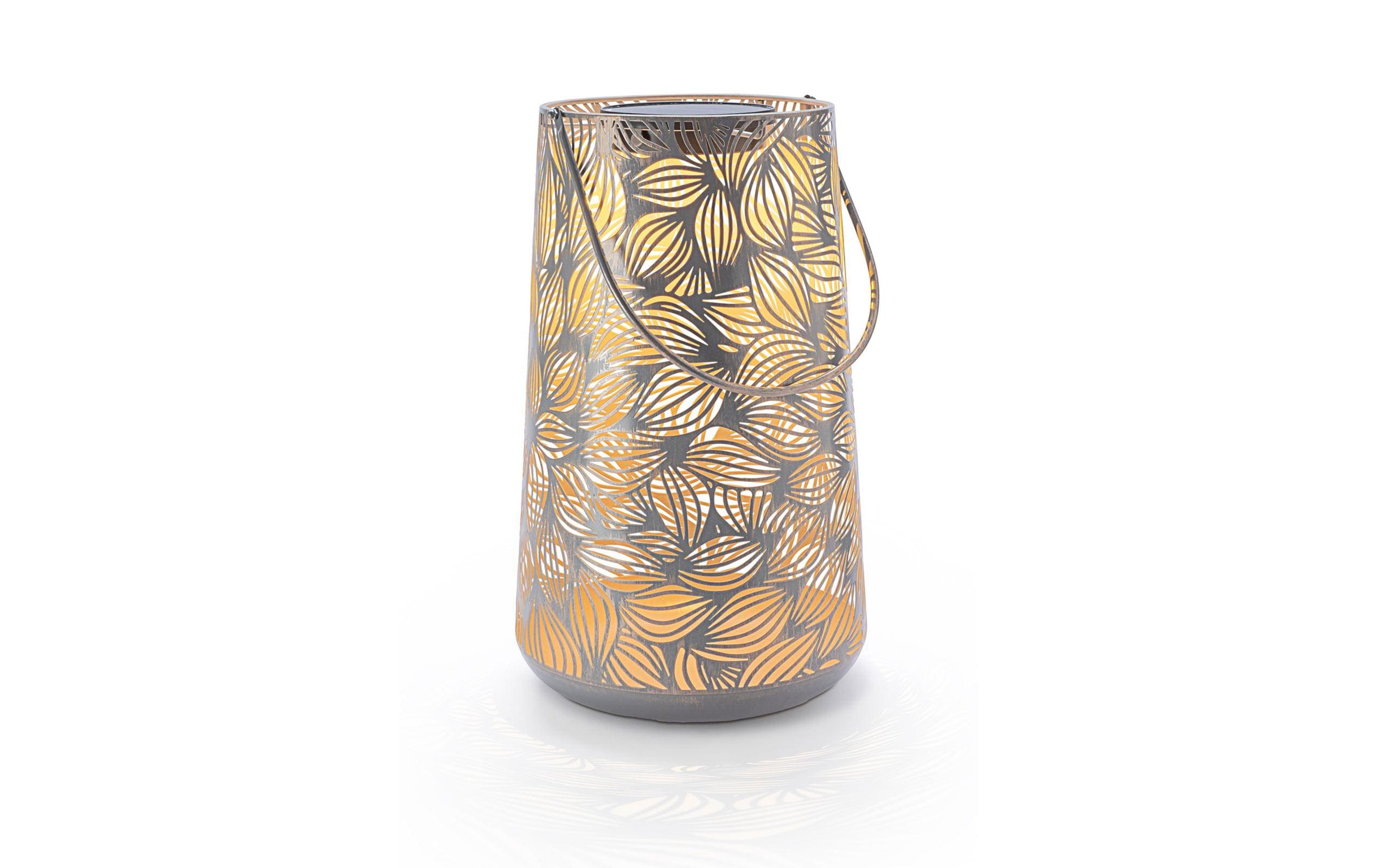 Solar Antic Lantern Flora GreyDekolicht zum Aufstellen oder Aufhängen