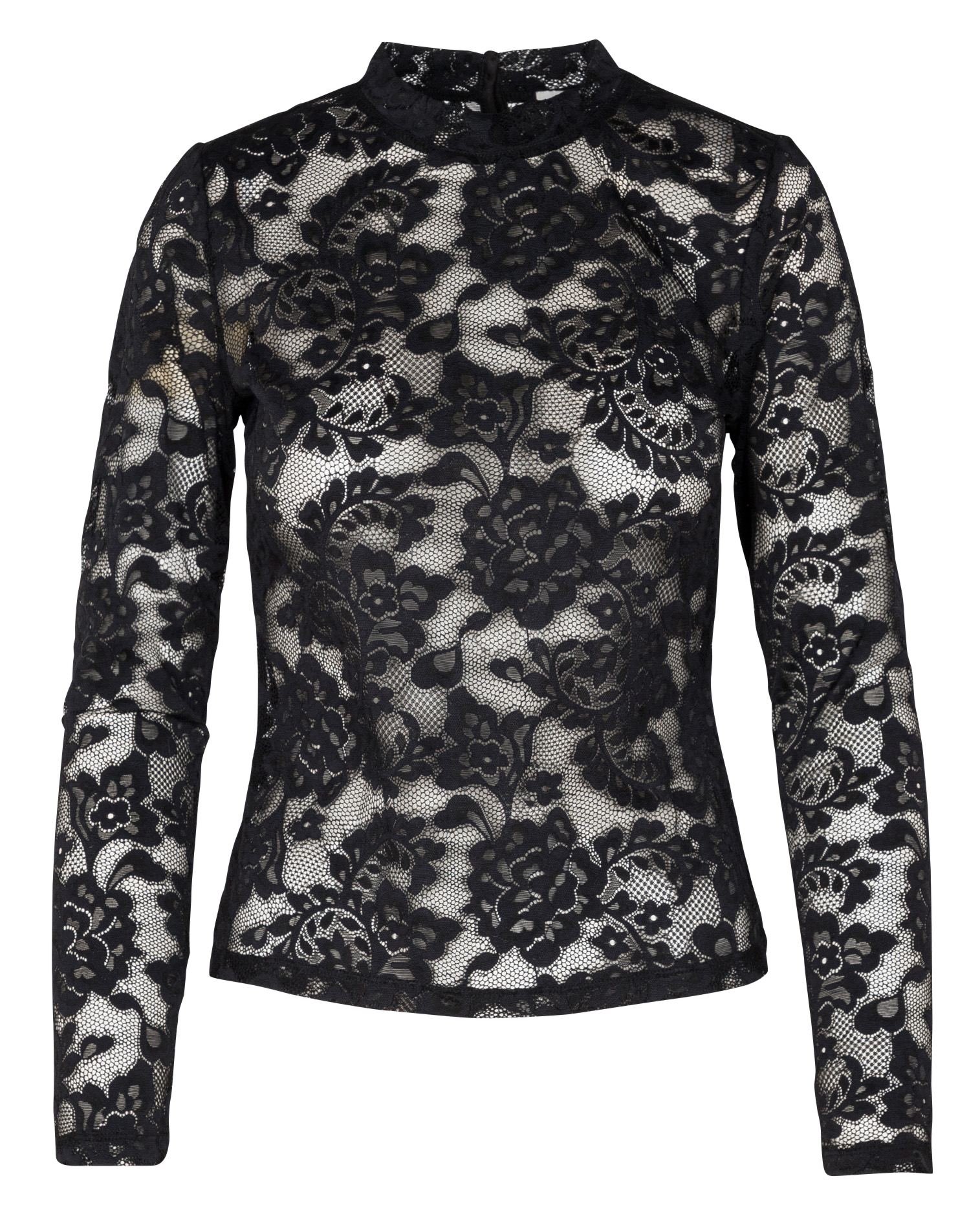TARA - Top en dentelle | Noir