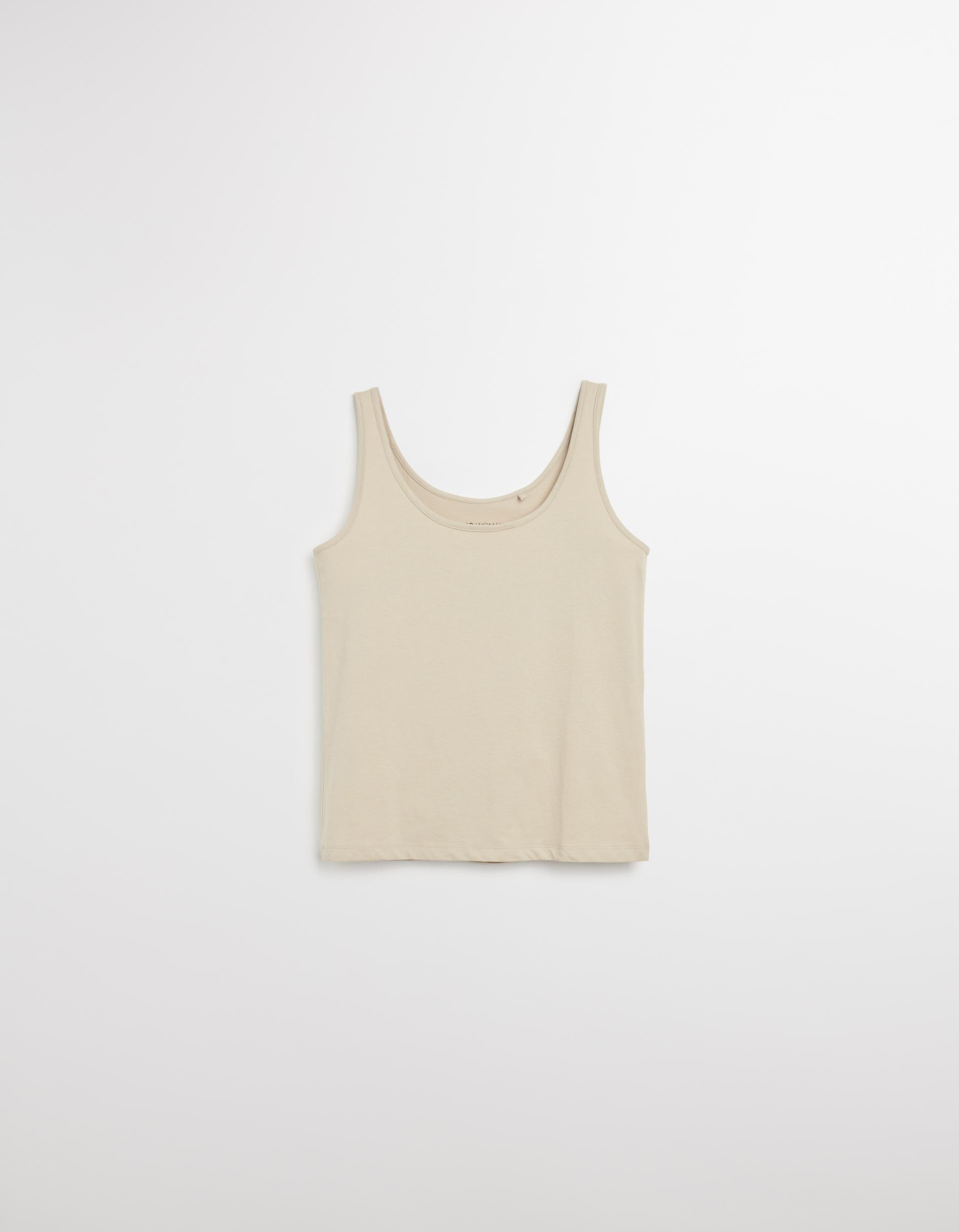 Top Jersey, Mulher, Bege