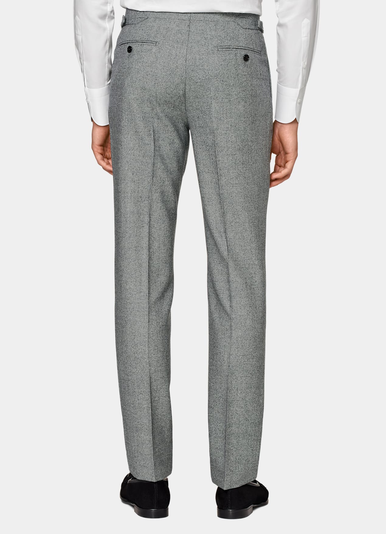 Costume trois pièces Havana coupe Tailored gris moyen pied-de-poule