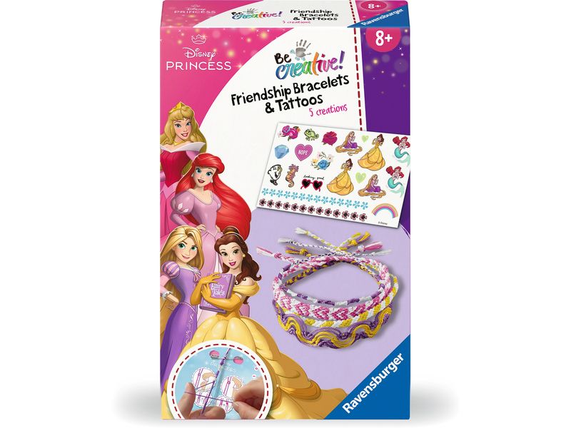 Ravensburger Bastelset BeCreative – Disnes Princes Friendsh Kreativ-Box für einzigartige DIY-Projekte