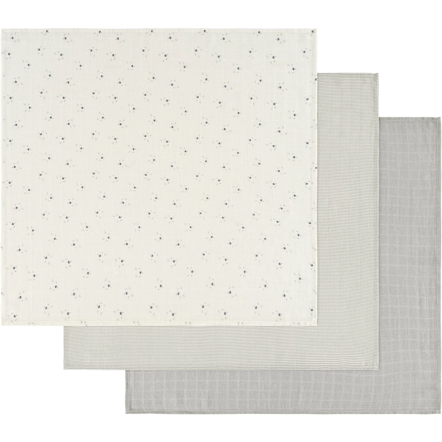 Alvi® Mullwindeln 3er Pack Faces 80 x 80 cm