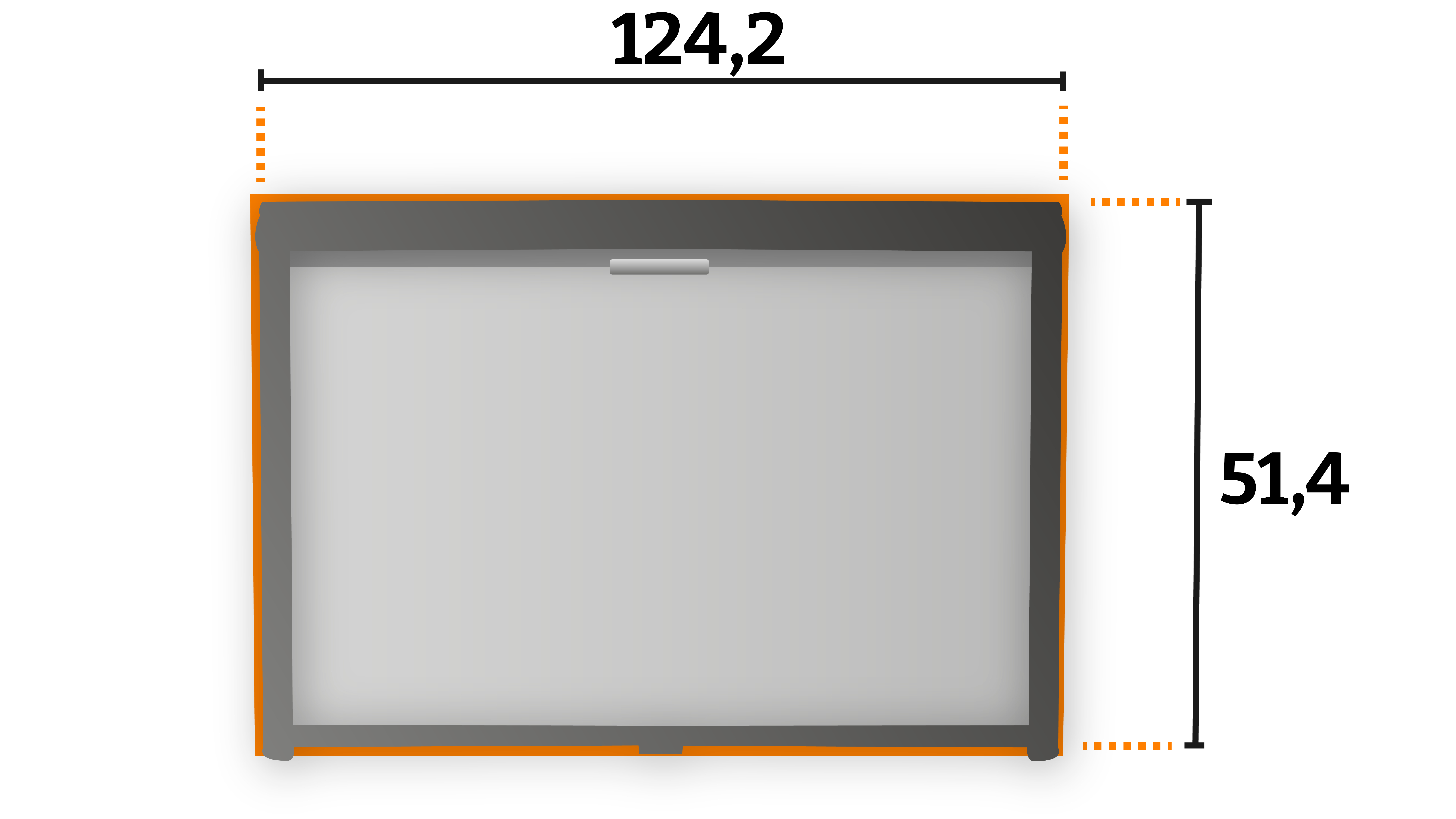 Tweedekans Remis Remiflair IV combirollo grey - 124,2 x 51,4 cm