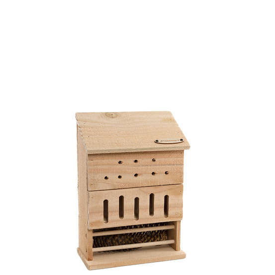 Hôtel à insectes, en bois Douglas: Tour 3 étages L21 x P12 x H30cm