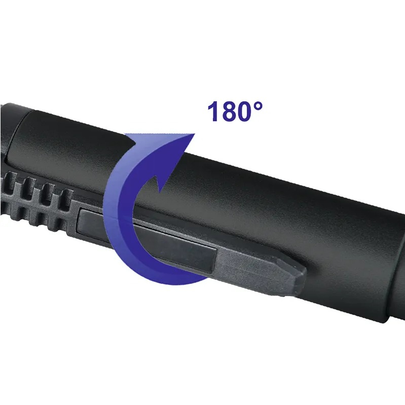 (200Lumen) WORKLIGHT 1W LED Akku Stiftlampe Handleuchte Taschenlampe mit Magnethalter / Clip (65 00164) - Schwarz