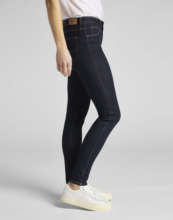 Lee Scarlett rinse jeans Blå