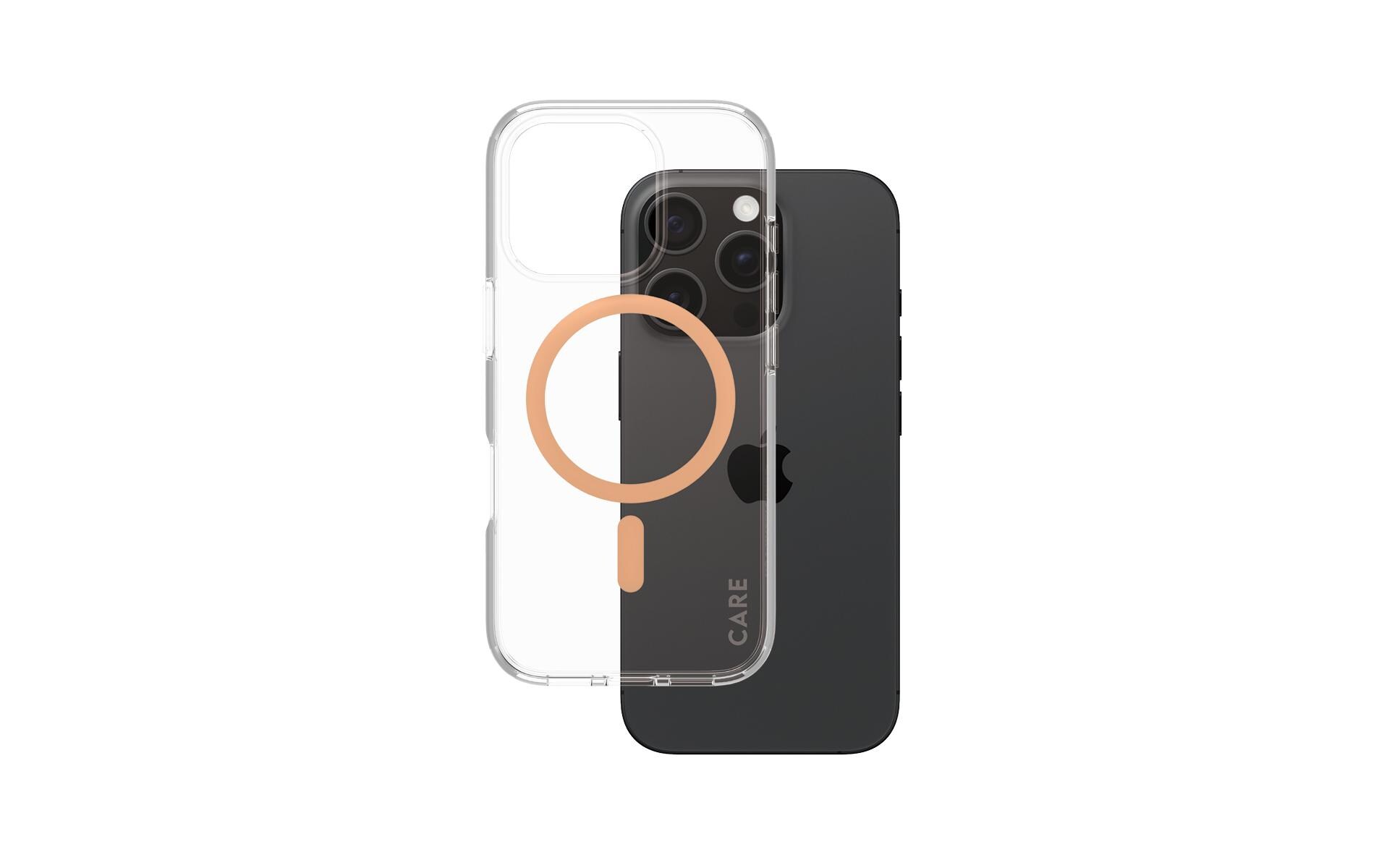 Back Cover Flagship iPhone 16 Pro PeachySchutzhülle für das Apple iPhone 16 Pro
