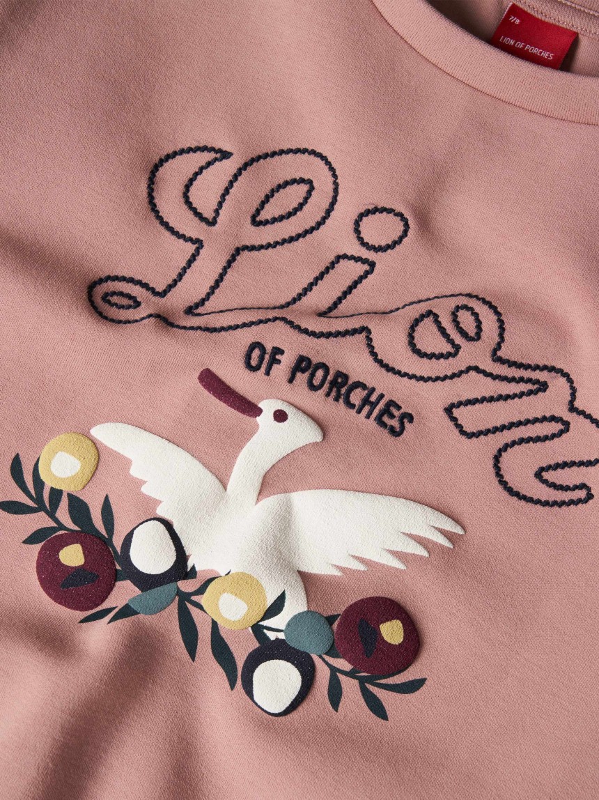 Sweatshirt de algodão com estampado