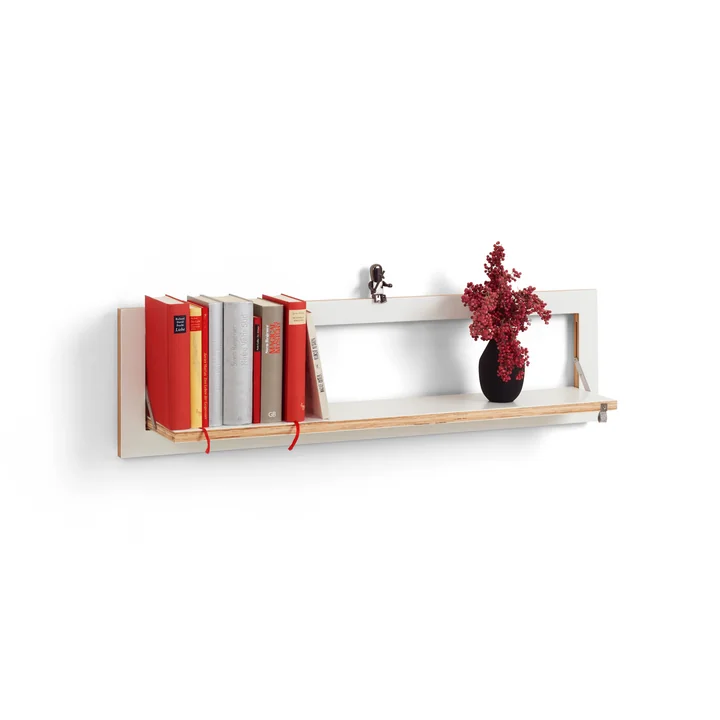 Ambivalenz - Fläpps Regal, 1 Regalboden, 100 x 27 cm, weiss