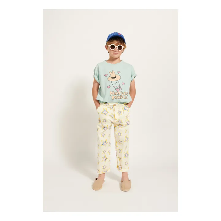 Weekend House T-Shirt Nature Lovers Coton Bio | Vert d'eau