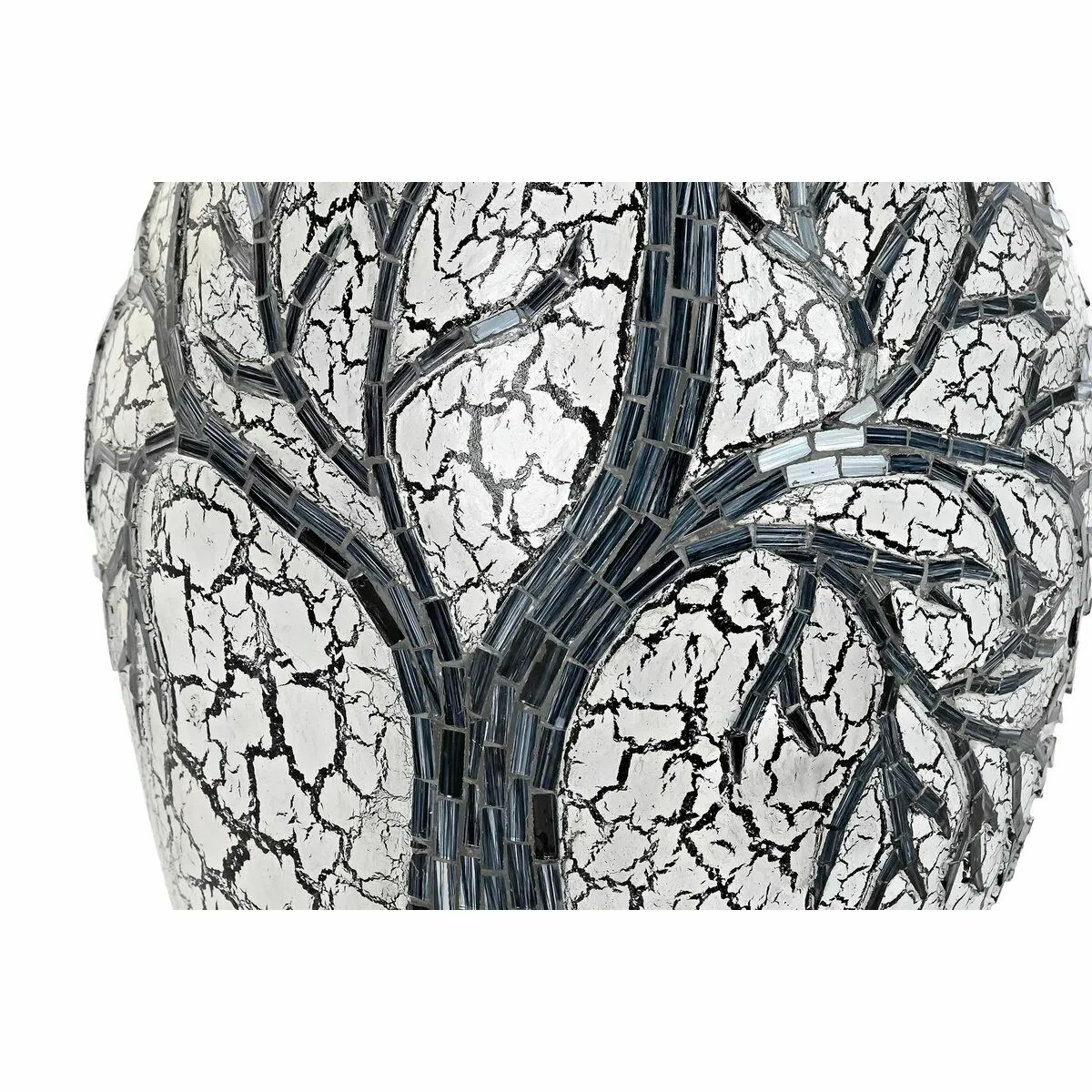 DKD Home Decor Vase Arbre - Blanc/Noir