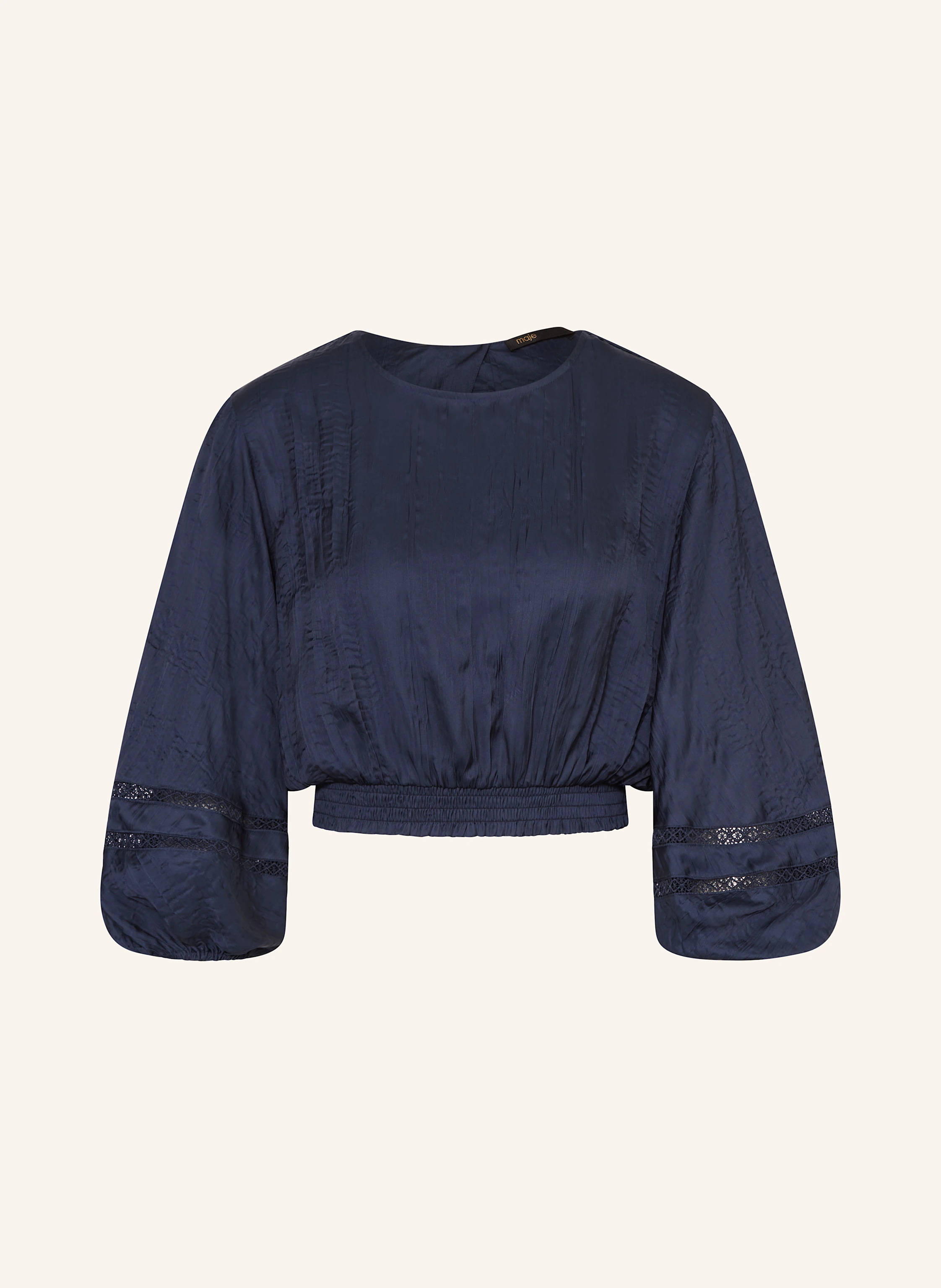 maje Cropped-Blusenshirt mit 3/4-Arm und Cut-out