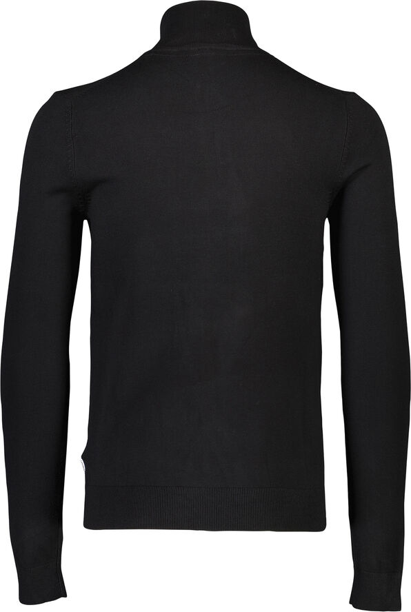 Lindbergh Ecovero half zip L/S knit Sort