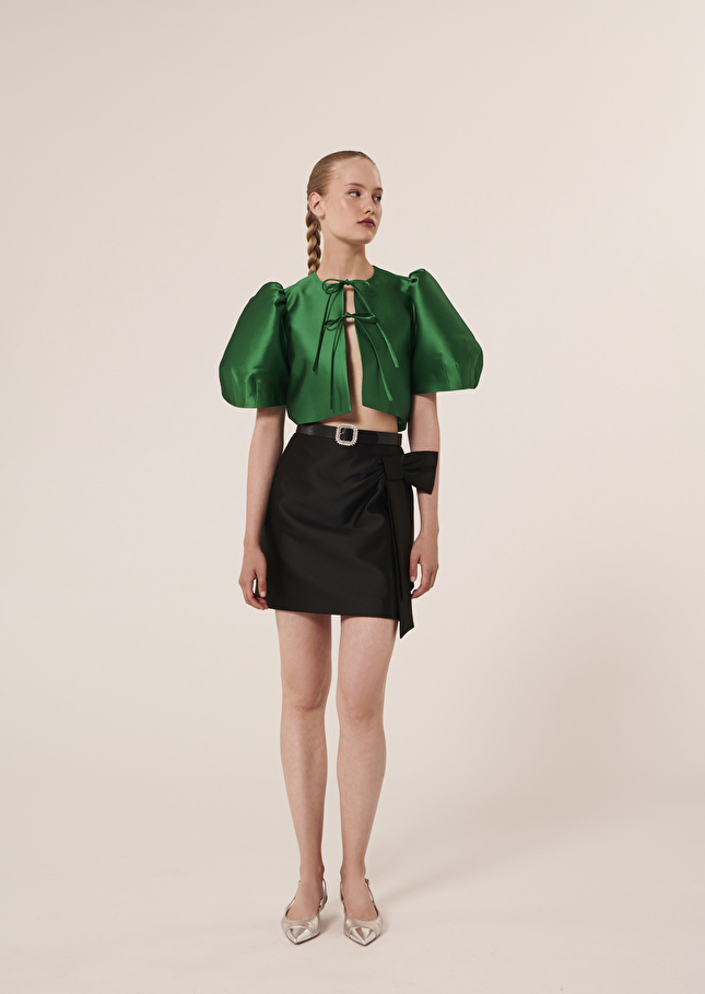Veste Valentineverte en satin
