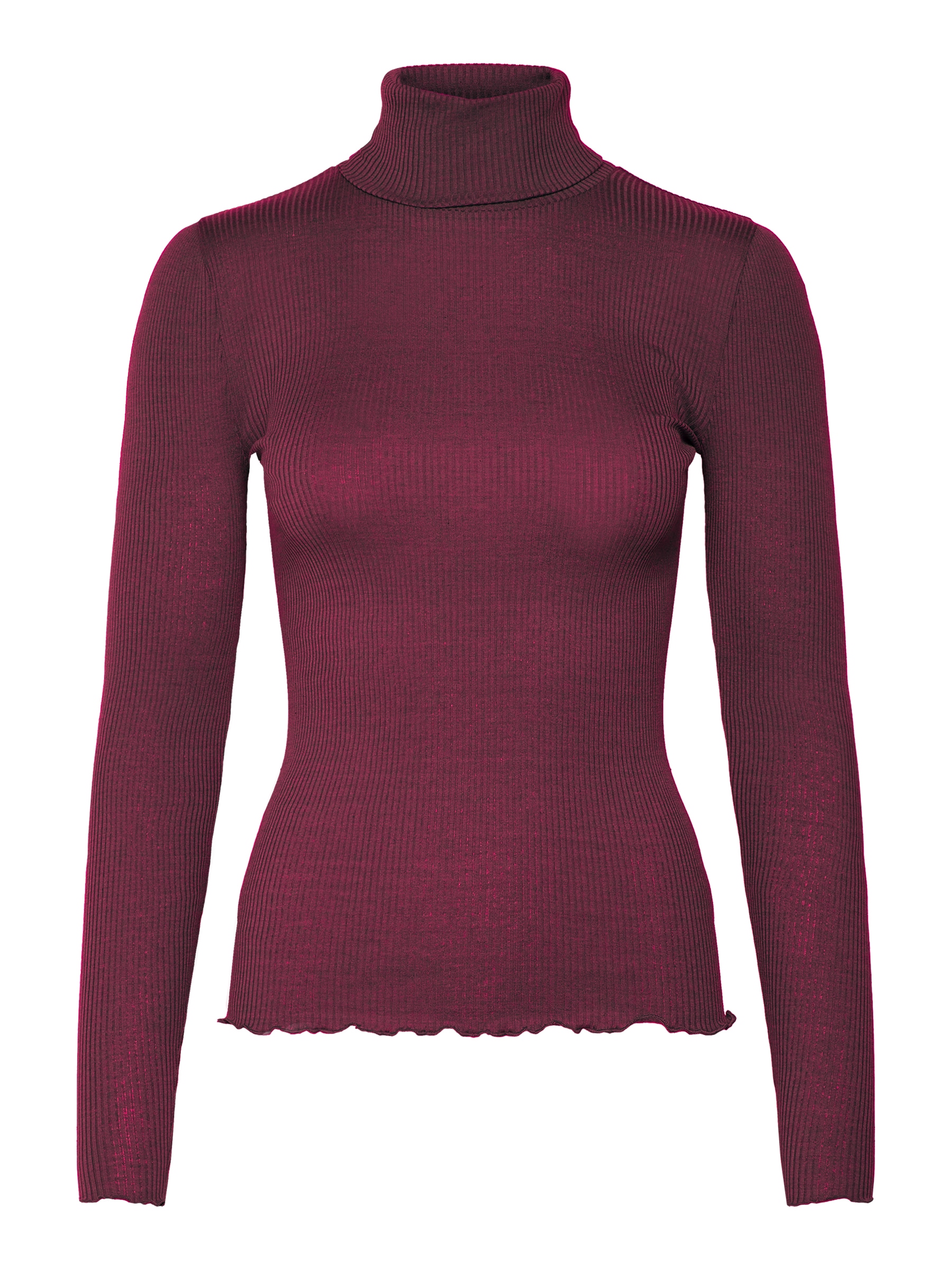rosemunde Rollkragenshirt »Beatha silk shirt«, Langarm Rolli, bequem, feminin, weich, Seide-/Baumwollmischung