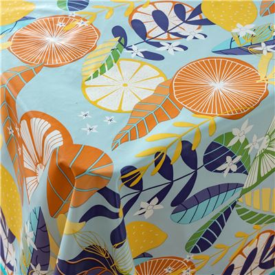Toile cirée motif exotique