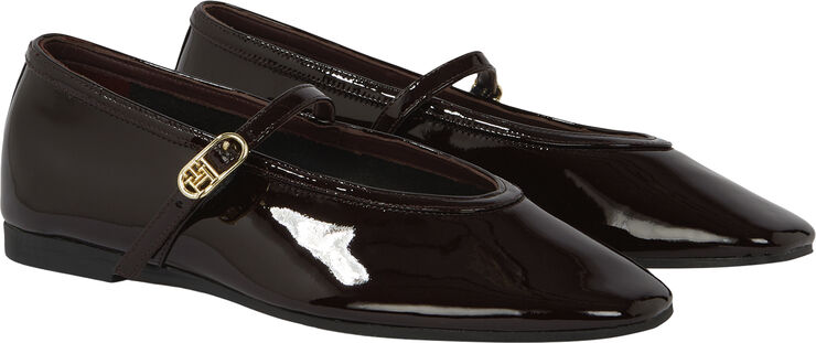 Tommy Hilfiger BALLERINA MARYJANE PATENT Burgundy velvet