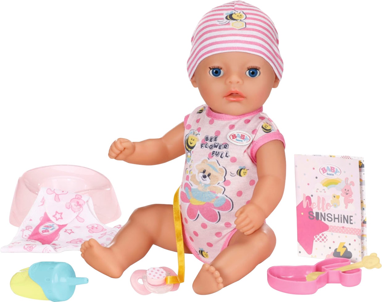 Baby Born Babypuppe »Little Baby Girl, Lena, 36 cm« mit 7 Funktionen