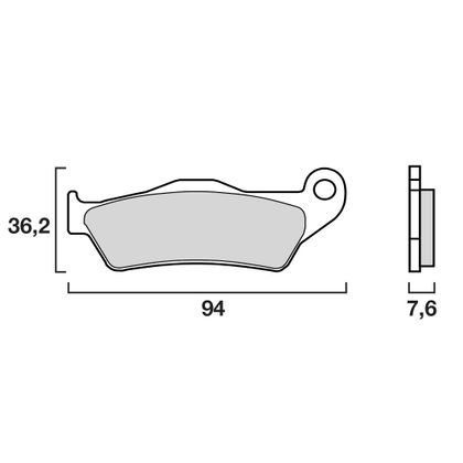 Plaquettes de freins Brembo Sinter Métal Fritté Racing avant/arrière (selon modèle)