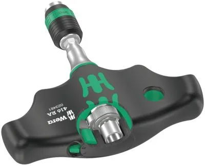 Wera Series 400 T-Handle 416 RA - Bitholdende skruetrækker med skraldefunktion - 45 mm - 1/4