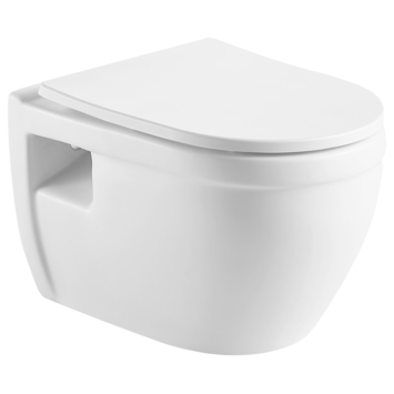 Atlantic hangend toilet Tyler randloos mat wit inclusief wc bril