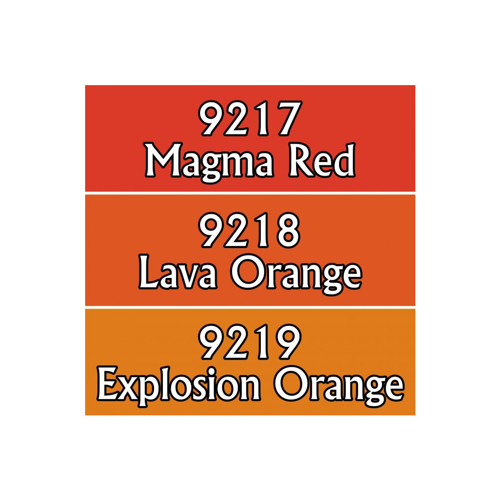 Reaper Master Series Paints Triads: Lava Colors