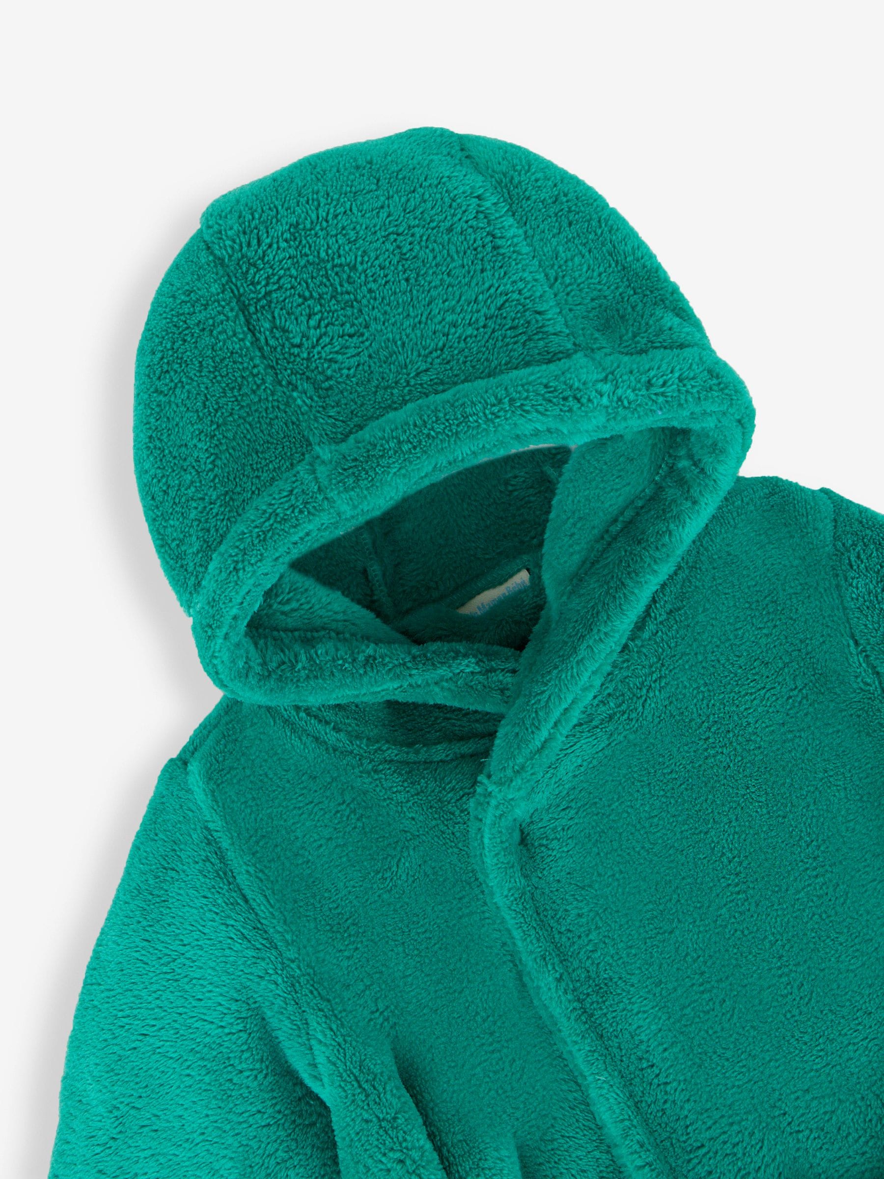 Groen met traktorenprint - JoJo Maman Bébé - Kamerjas met graafmachineprint