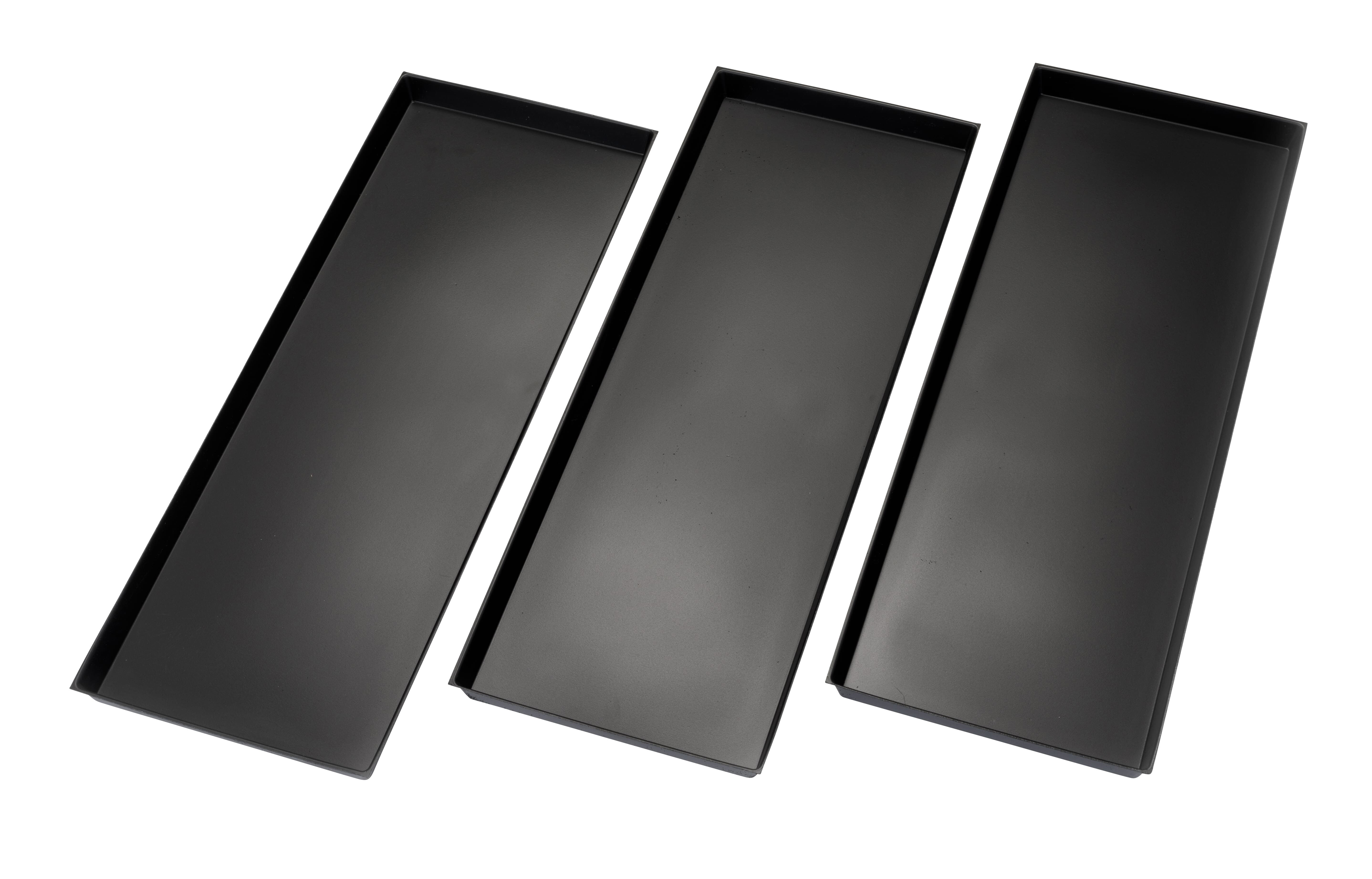 Nestera - Mestlades - Rechthoekig - 3 Stuks - Zwart - L