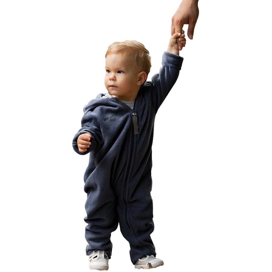 Hoppediz Overall Fleece-Overall mit Umschlagbündchen ocean