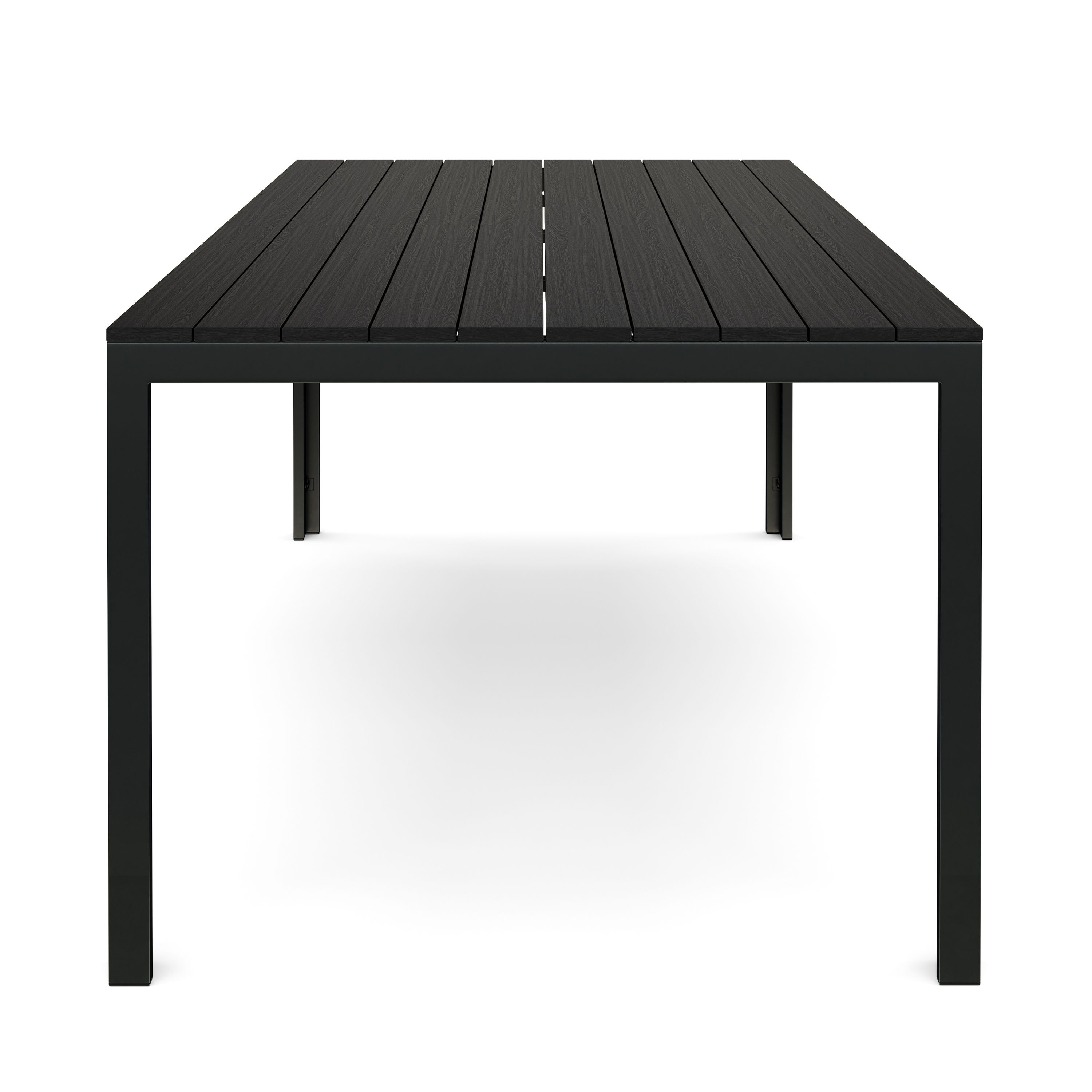 Gartentisch KAVO 200 x 100 cm schwarz
