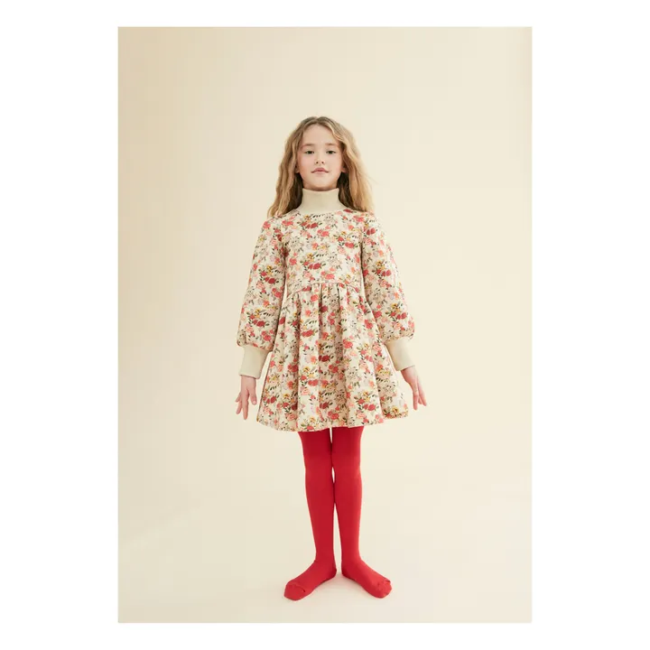 The Middle Daughter Robe Fleurie Manches Bouffantes | Ecru