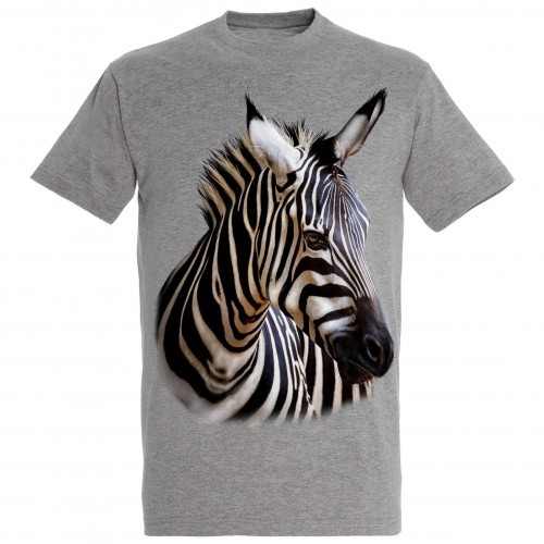 Camiseta Zebra Cinza