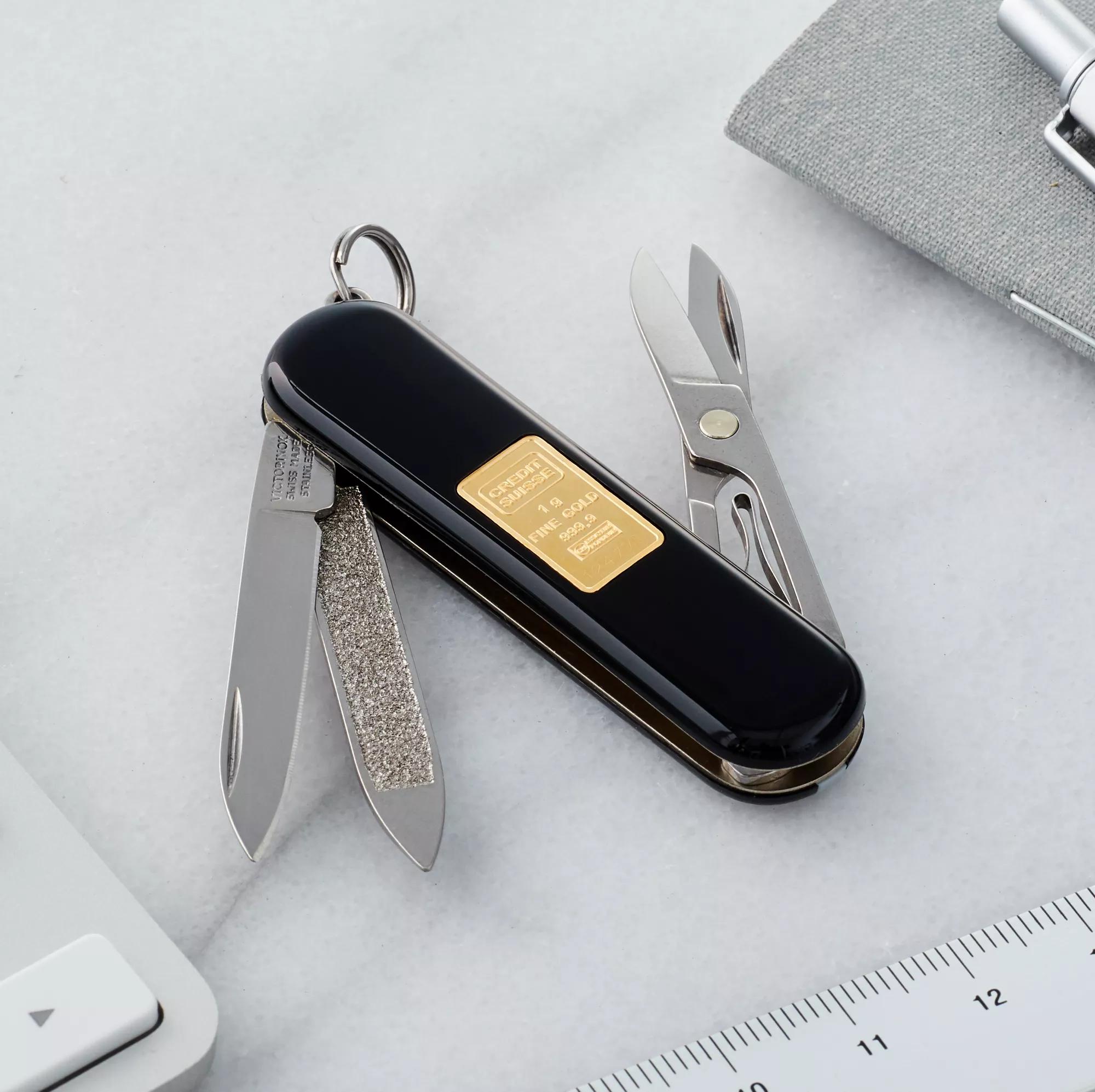 Classic mit Goldbarren 1 gr-schwarz