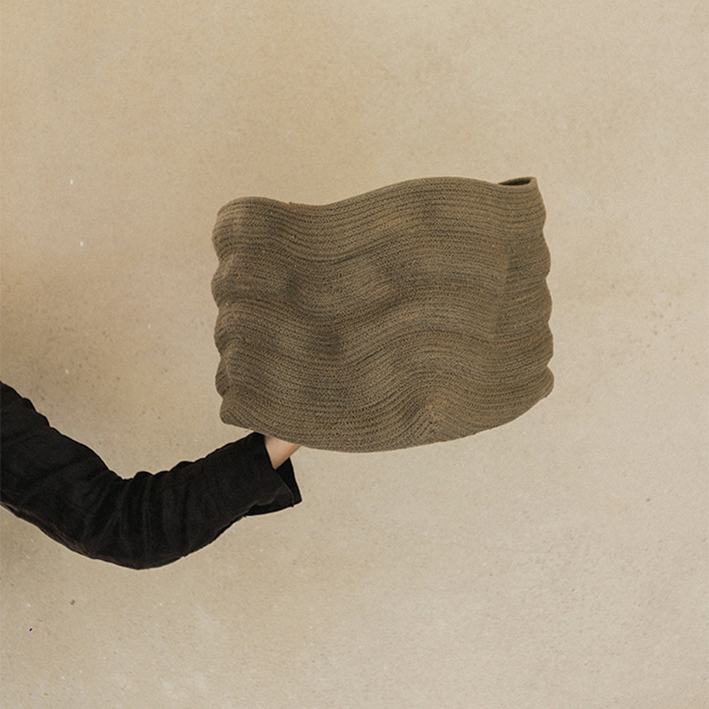 Lorena Canals Stonewashed Opbergmand 25 x 30 cm - Bruin