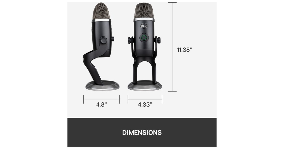Blue MicrophonesYeti X microfoon  (Zwart, USB)